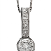 Modern 18K Gold Diamonds Necklace