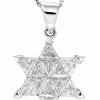 תליון 1.00 קרט יהלומי מגן דוד נוצץ וזוהר