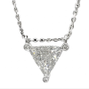 Modern 14K White Gold Diamonds Necklace