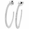 Classic 14K White Gold Diamonds Earrings