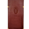 CARTIER נרתיק למשקפיים מעור וינטג' בגוון בורדו CARTIER מסדרת MUST DE CARTIER