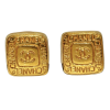 CHANEL Pre-Owned Vintage square CC clip-on earrings