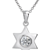 שרשרת ותליון זהב 18K בשילוב יהלום 0.50 קרט מרכזי מנצנץ וקלאסי