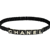 CHANEL Pre-Owned Elastic leather logo belt
