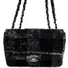 CHANEL Pre-Owned Sequin embellished leather shoulder bag