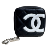 CHANEL Pre-Owned Lambskin cosmetic case with silver chain logo