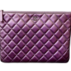 CHANEL Pre-Owned Purple clutch bag