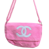 CHANEL Pre-Owned Velvet logo shoulder bag