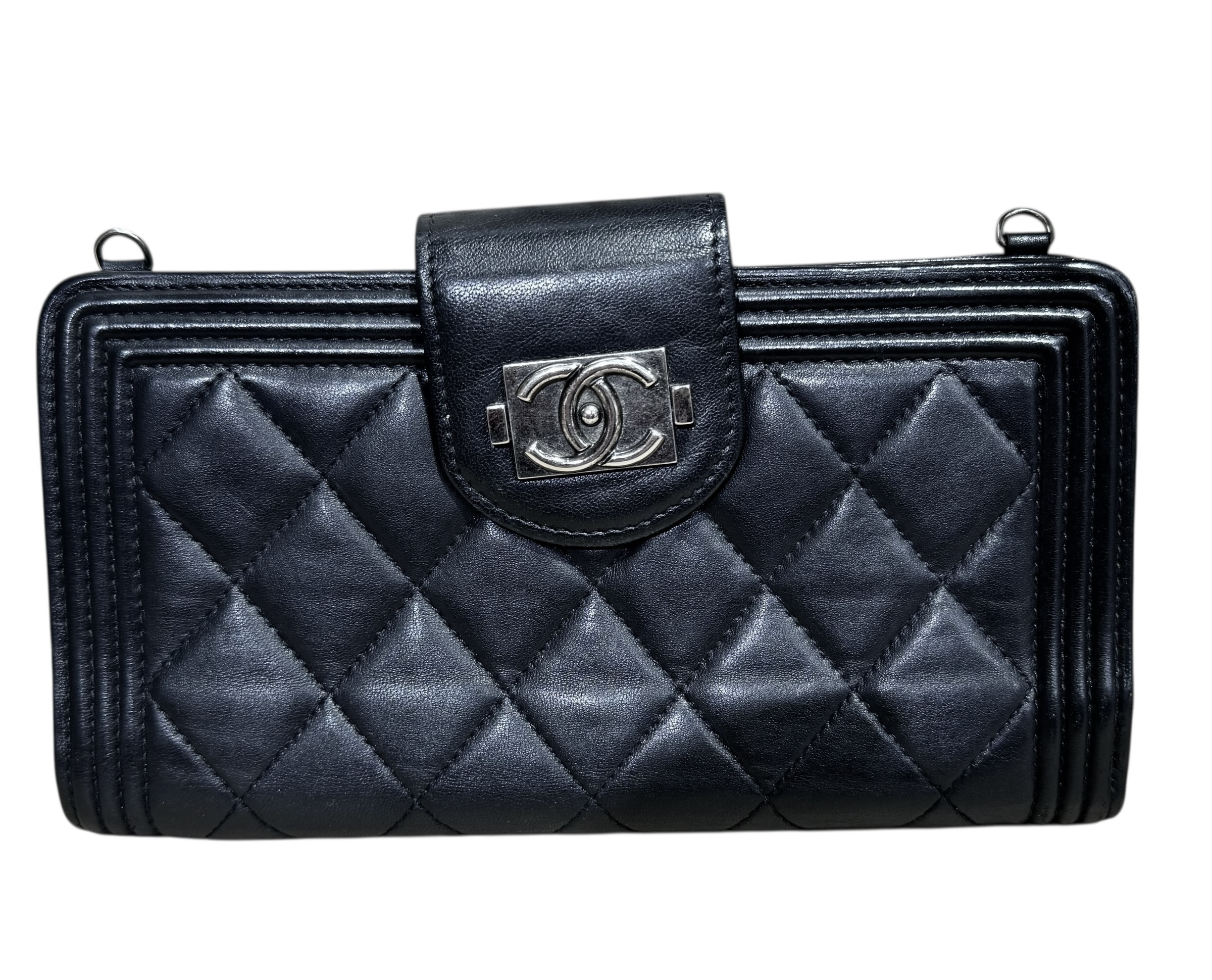 CHANEL Pre-Owned Velvet logo shoulder bag