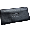 DIOR Pre-Owned Long leather wallet with embossed logo