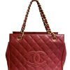 CHANEL Pre-Owned Vintage red caviar leather shoulder bag