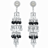 Classic 18K Gold Onyx, Diamonds Earrings