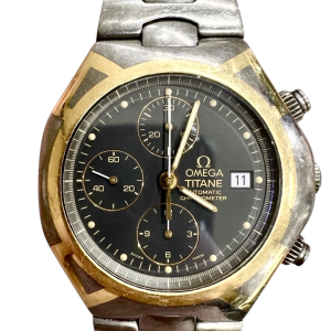Omega אומגה Seamaster TITANE כרונוגרף | טיטניום וזהב צהוב 18K | שנות ה־80